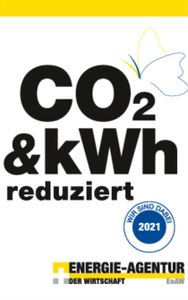 Efficiency Label 'CO2 & kWh Reduced'